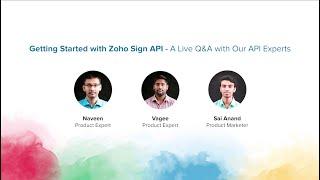 Getting started with Zoho Sign API