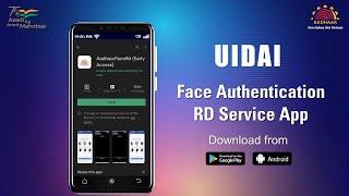 Aadhaar face authentication RD Service App