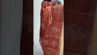 || Exclusive Tusser hand painting sarees || #chhattishgarhhandloom #shorts #youtubeshort