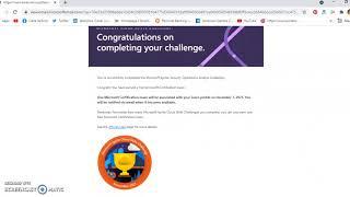 Completed My MS Ignite Secuirty Operations Analyst Cloud Skills Challenge!
