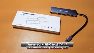 Hiearcool USB-C HUB / Dongle - HDMI Android Screen mirroring and Samsung Dex [4K] - Desktop Android