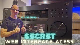 Onkyo TX-RZ70 Web Interface to Configure your AVR!