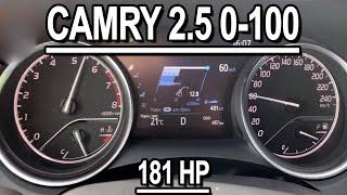 Toyota Camry 2.5 XV70 2020 acceleration 0-100 181HP