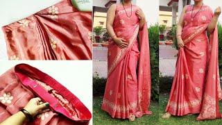 Ready To Wear Saree Stitching | Readymade Saree | Stitch By Stitch