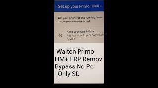 Walton hm4 + frp bypass remove no boot file  google account no pc only SD card 100000%