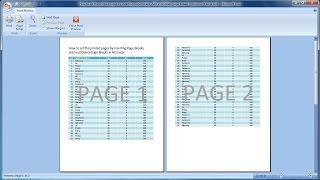 Microsoft excel training |How to Cut the Printed Pages with Page Breaks in a Worksheet Excel