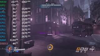 AMD Ryzen 7 2700U Test - Overwatch - Gameplay Benchmark