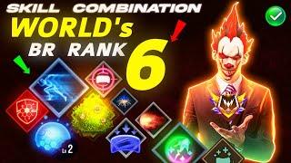 World's Best BR rank Skill Combination 2024 | Best Character Combination in Free Fire