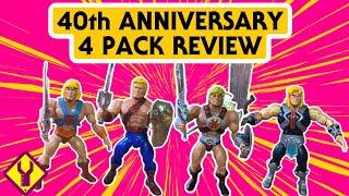 REVIEW of the Masters of the Universe Origins He-Man 40th Anniversary 4-Pack