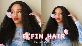 Hot Trending HD Lace 5X5 Raw Burmese Curly Wig  Ft. ELFIN HAIR