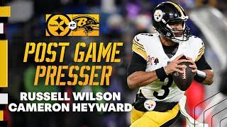 Russell Wilson & Cameron Heyward Postgame Press Conference (Week 16 at Ravens) | Pittsburgh Steelers