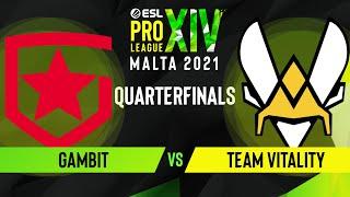 CS:GO - Gambit vs. Team Vitality [Inferno] Map 1 - ESL Pro League Season 14 - Quarterfinals