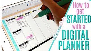 HOW TO GET STARTED WITH A DIGITAL PLANNER, ipad pro digital planner using GoodNotes