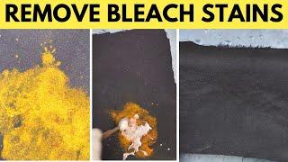 How to Remove Bleach Stains from Dark Fabrics