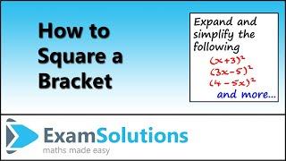 How to Square a Bracket | ExamSolutions