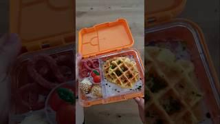 Knödelwaffeln für die Brotdose #brotdose #Vesper #lunchbox #food #Knödel #pausenbrot