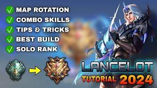 LANCELOT Solo Rank Tutorial & Guide 2024 (English): Skills, Combo, Best Build, Tips & Tricks | MLBB