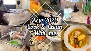 NEW 2020 COOK & CLEAN WITH ME / CHICKEN SOUP RECIPE /  Viviana Villalobos