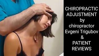 CHIROPRACTIC ADJUSTMENT by chiropractor Evgeni Trigubov & PATIENT REVIEWS asmr massage