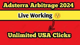 Adsterra arbitrage free 2024 || Adsterra earning tricks
