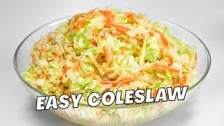 HOMEMADE COLESLAW. Easy Apple COLE SLAW in 20 Minutes! Making Coleslaw. Recipe by Always Yummy!
