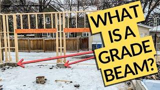 How to frame and pour a attached garage grade beam in 4 easy steps