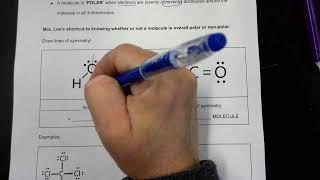 How to Use Bond Polarity and Symmetry to Determine Molecular Polarity