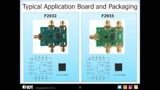 F2932 / F2933 High-isolation SPDT RF Switches