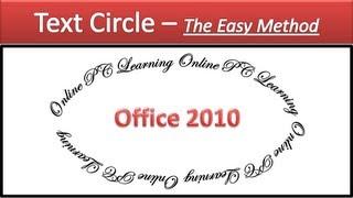 Text Circle in Word - The Easy Method - 2010 - Microsoft Word