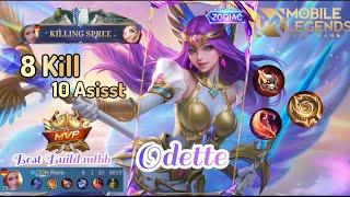 Odette 2024 - 100% Best Build Revamped Zodiac (Mobile Legends)