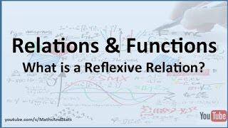 Relations and Functions: What is a Reflexive Relation?