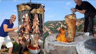 LEVEL 9999 street food in Turkey - EXTREME MEAT PARTY + Street food tour of Denizli, Turkey