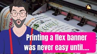 How to Print a Flex Banner? Sahni Graphics #flexbanner #printing