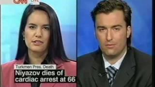 Peter Zalmayev (Залмаев): death of Turkmen President Niyazov. CNN International, December 2006