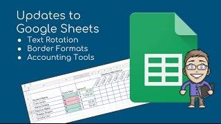 Google Sheets New Features - Text Rotation & Border Tools