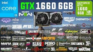 GTX 1660 Test in 50 Games in 2022