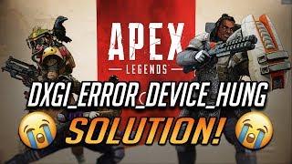 Fix Apex Legends Engine Error - 0x887A0006 - "DXGI_ERROR_DEVICE_HUNG"