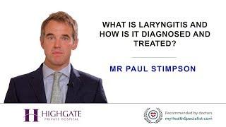 What is laryngitis and how is it diagnosed and treated?