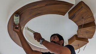 % Perfect / Wood colour paint ceiling - How to make woodline effects use Paint Ruler (9550708840)