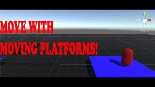 Unity - Moving Your Character with Moving Platforms ( Rigidbody, Character Controller )