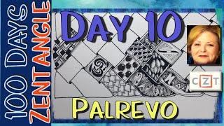 #THE100DAYPROJECT || #100DAYSOFZENTANGLE || Day 10 Palrevo