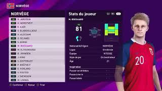 PES 2020 Norway  Player Face Scans after Data Pack 1 0 Update