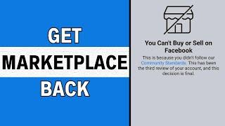 How to Get Facebook Marketplace Back on iPhone /Android 2024 (WORKING)