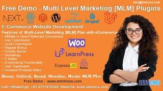 Free Live Demo Available MLM Software - MLM Plugins or Extensions or Modules( Mlmtrees.com ) LETSCMS