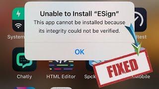 “Unable to verify” on iPhone  Esign. // Fix the problem easily. No need Computer.
