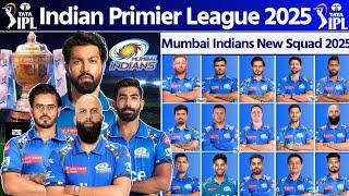 IPL 2025 :- Mumbai Indians Team New Squad 2025 | MI Final Squad 2025 | MI Team 2025 Players List