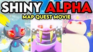 SHINY ALPHA MAP QUEST *FULL MOVIE* in Pokemon Legends: Arceus