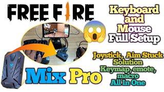 Free Fire ⌨️ Keyboard Mouse on Mobile  Mix Pro Converter /GeekGamer  Key mapping/Full Setup