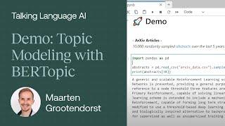 Code demo of BERTopic - BERTopic for Topic Modeling