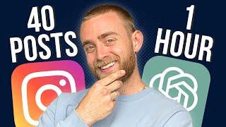 Create 40 Instagram Posts In 1 Hour With AI Tools | ChatGPT
